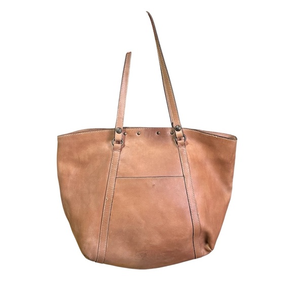 Patricia Nash Benvenuto Tan Leather Tote Shoulder Bag - Picture 3 of 15